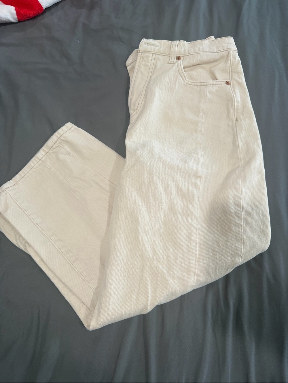 Pistola Cream High-Waist Jeans Barrel Jeans size 29 EUC